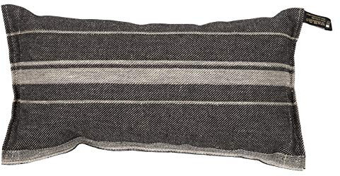 Jokipiin | 1 Saunakissen | Design: Linea | Maße: 40 x 22 cm, Leinen/Baumwolle | schadstofffrei Ökotex 100 | hergestellt in Finnland (schwarz/natur)