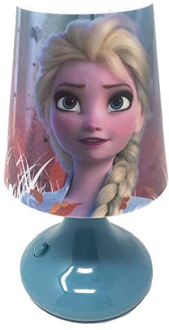 Luce Lampada per FROZEN II Elsa Anna Scrivania Comodino in Confezione Regalo Multicolor