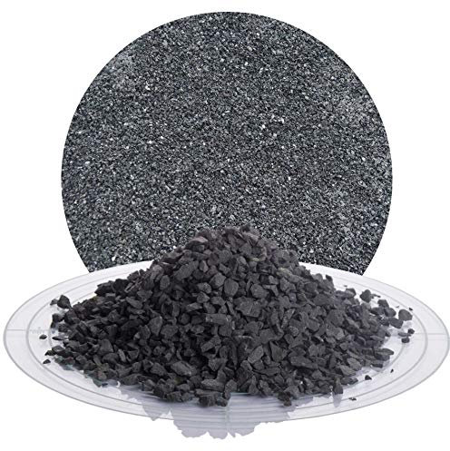 Schicker Mineral Basalt Ziersplitt anthrazit 2-5 mm 25 kg, Basaltsplitt aus Deutschland in verschiedenen Größen von 2-56 mm, Basaltbruch farbechter Naturstein ideal zur Garten-, Hof- & Weggestaltung