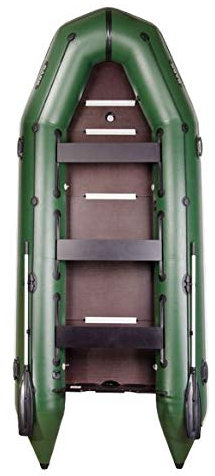 BARK Profi Schlauchboot für Motor Luftkiel u. Festenboden BT-450S (4,5m) Schwerlastbetrieb Paddelboot Angelboot Freizeitboot Überdruckventil Schiebesitz Ankerrolle Profi (4.5m BT-450S, Grün)