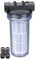 CHM GmbH® 1 Vorfilter 2 L für Hauswasserwerke und Gartenpumpen 4500 L/h 1 Zoll Messing Innengewinde mit 2x 1 Zoll AG Adapter 5,5 Bar