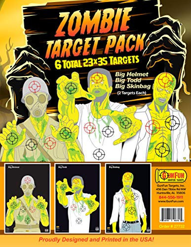 GunFun Targets, Inc. Zombie 6er-Pack