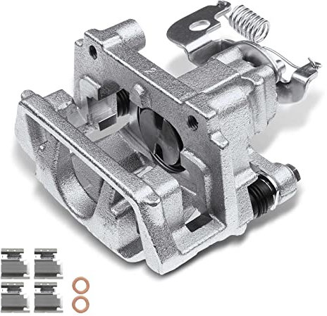 A-Premium Disc Brake Caliper Assembly with Bracket Compatible with Jaguar X-Type 2005-2008 V6 2.5L 3.0L Rear Passenger Side
