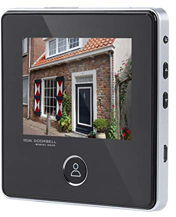 Caméra de porte HD 3MP, sonnette de visionneuse de porte numérique Surveillance en temps réel de vision nocturne à 120 °, avec écran LCD de 3 pouces, pour systèmes de sécurité à domicile, pas besoin d