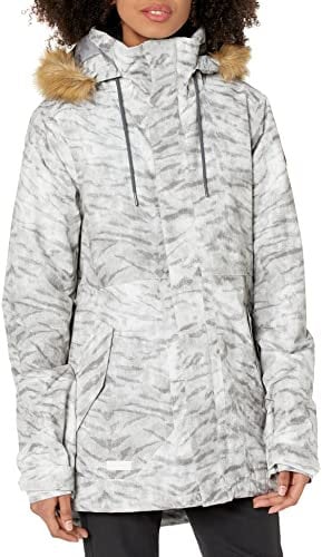 Volcom Damen Fawn Ins Jacket Jacke, Weißer Tiger, S