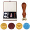 DARENYI Wax Seal Stamp Kit, Vintage Adhesive Wax Seal Stamp Set with Stick Spoon Candle Gift Box Set for Cards Envelopes, Invitations, Wine Packages