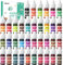 Lebensmittelfarbe Flüssige - 36 Farben Hochkonzentriert Lebensmittelfarbe für Backen, Kekse, Fondant, Macaron,DIY Seifen, Kunsthandwerk Einfärben - 6 ml Flaschen