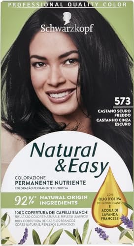 Natural&Easy Tinte Para El Cabello 573 Castaño Oscuro Frío, 1ud