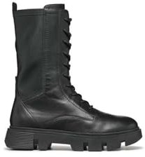 Geox Stivali da donna D Vilde alla caviglia, Nero, 36.5 EU