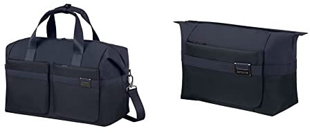 Samsonite Airea - Reisetasche, 45 cm, Blau (Dark Blue)+Samsonite Airea - Kulturbeutel, 29 cm, Blau (Dark Blue)