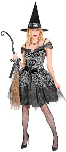 W WIDMANN MILANO Party Fashion - Kostüm Hexe, Kleid und Hexenhut, Magierin, Zauberer, Spinne, Märchen Kostüm