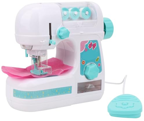 lyrlody Electric Sewing Machine for Girls, Medium Size, Educational Kids Sewing Machine