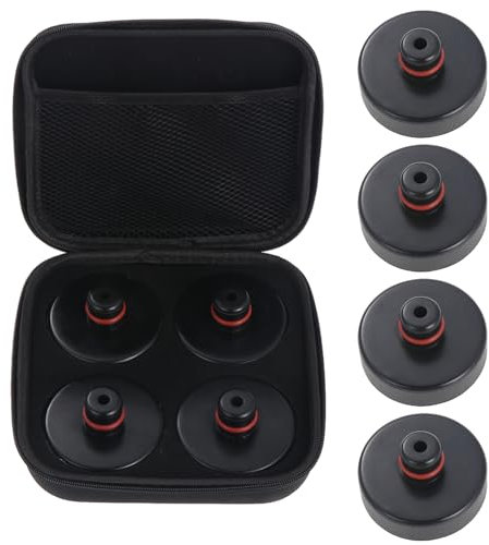 WiMas 4PCS Lifting Jack Pad Rubber Car Jack Jack Point Pad Body Pad Adapter with Storage Bag for Tesla Model 3/S/X/Y Vehicles