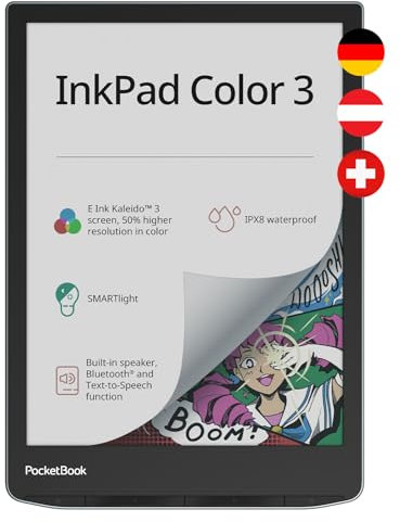 PocketBook InkPad Color 3 Stormy Sea Liseuse Écran Tactile 32 Go WiFi Gris PB743K3-1-WW-B
