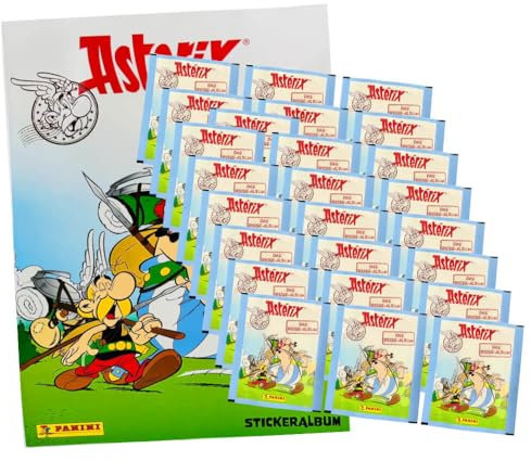 Panini Asterix Sticker - Reisealbum Sammelsticker (2023) - 1 Album + 25 Tüten