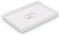 Papten PU Leather Jewelry Flat Tray Showcase Stackable Jewellery Display Organiser Tray for Ring Earring Necklace Pendants Bracelet Sunglasses Watch(White)