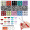 VFANDV 240 Sets Boutons Pression Metal, Pince Bouton Pression avec Pinces 9,5mm 10 Couleurs Kit Bouton Pression Sanscouture pour la Couture de Vetements pour Bébé Enfant Bricolage Sac Artisanat