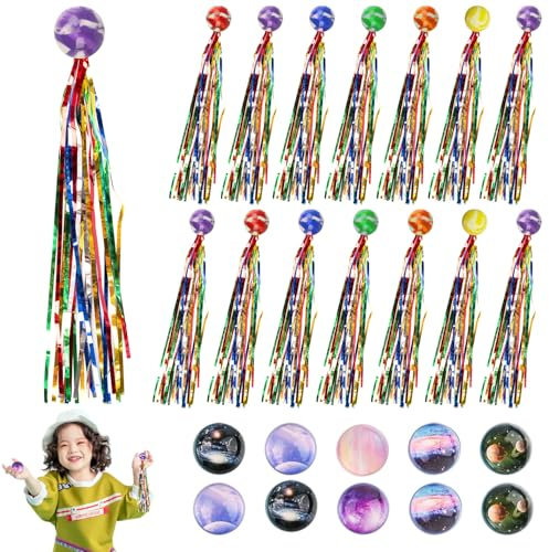 Unvtap 30 Stück Mitgebsel Kindergeburtstag 20 Flummi mit Schweif und 10 Hüpfbäll für Kinder, Geburtstags-Mitgebsel Füllstoffe für Jungen und Mädchen, Gummiball Spielzeug, Hüpfbälle