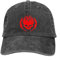 YCYLYLYC Outdoor Flaming Skull Baseballmütze für Männer Frauen Klassische Distressed Hats Musikband Alben Distressed Hats Sport