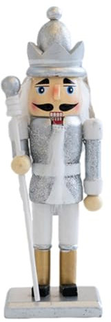 JAWSEU Nussknacker Weihnachtsschmuck Holz Nussknacker Soldaten Weihnachten Nussknacker Figuren Weihnachtsfiguren Nussknacker Holzfiguren Tischdeko Geschenke Weihnachtsbaum Ornamente Xmas Spielzeug