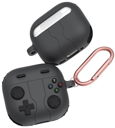 RanTuo Auriculares Bluetooth Funda Compatible con AirPods 4, TPU Suave, a Prueba de Polvo, Carcasa Compatible con AirPods 4.(Gris Oscuro)