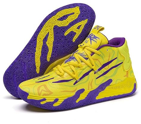 Vivazzsport Exclusive AeroDunk Basketball Shoes - Vivazz (Jaune Violet,44)