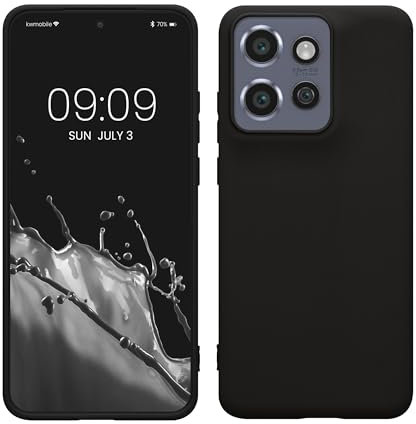 kwmobile Custodia Compatibile con Motorola Edge 50 Neo/ThinkPhone 25 Cover - Back Case per Smartphone in Silicone TPU - Protezione Gommata - nero matt