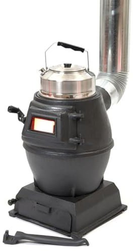 Poêle à bois de camping, for la cuisson et le chauffage, poêle à bois multifonctionnel en fonte, charbon, poêle de chauffage rural, adapté aux multi-combustibles
