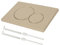 Actuator Plate for Geberit Sigma 01, Push Plate with Flush Lever Set and Mounting Frame for Geberit Sigma01 UP300 & 320, 1 Piece, Dual Flush (Brushed Matte Gold)