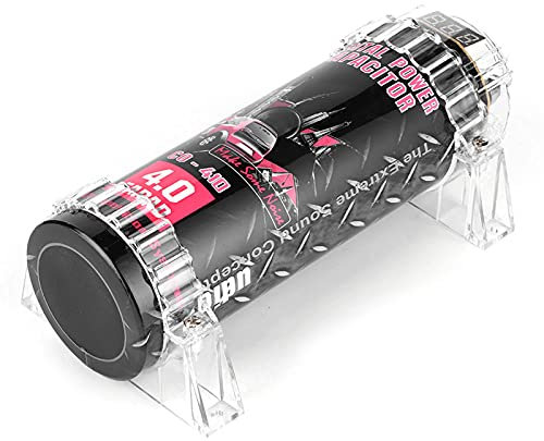 4 Kfz-Leistungskondensatoren mit LED-Spannungsanzeige – Hochleistungsleistung für Verstärker