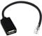 Jhoinrch USB to RJ9 Male to USB Female 4P4C landline Cable Adapter (20CM)