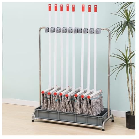 JYBNBBE Broom Mop Holder, Hand Trucks Broom, Cleaning Supplies Organizer, Household Mop Buckets, Commercial Mop Service Basin,