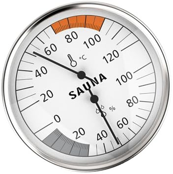Termometri in acciaio per sauna igrometro misuratore di temperatura per un clima interno accurato in palestre indicatori di temperatura per sauna