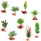 YuChiSX 9 Stück Sukkulenten Künstlich, Faux Blume Sukkulenten Gemischt Künstliche Blumen Pflanzen Decor Fake Sukkulenten Pflanzen ür Home Decor Innen Wand Garten DIY Dekorationen