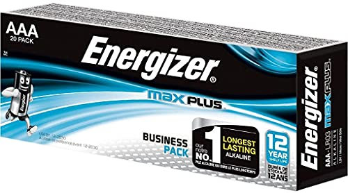 Energizer® Batterie, MAX PLUS™, Alkaline, Micro, AAA, LR03, 1,5 V (20 pezzi), riceverete 1 confezione da 20 pezzi