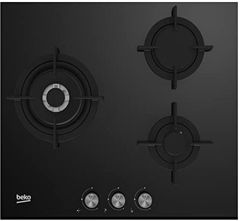 ENCIMERA HISW6322SO 3F CRISTALGAS BUT BEKO Negro