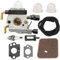 Hippotech Carburateur avec conduite de carburant pour STIHL HS75 HS80 HS85 HL75 HL75K FH75 HT70 HT75 KM80 KM85 KM85R SP80 SP85 FC75 FC85 Taille-haie Taille-bordure