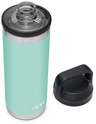 YETI Rambler 18 oz Bottle, Vacuum Insulated, Stainless Steel with Chug Cap, Seafoam