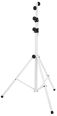 EUROLITE STV-60-WOT EU Stahlstativ weiß | Lichtstativ mit Querträger, Made in EU, Maximallast 30 kg, Höhe 150-315 cm
