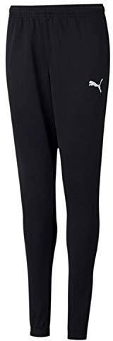 PUMA Unisex Kinder Teamrise Poly Training Pants Jogginghose, Black White, 140 EU