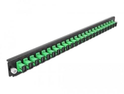 Delock 19″ Spleißbox Frontblende 24 Port SC Simplex grün