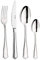 Pintinox série Royal - Lot de 24 couverts avec couteau à steak en acier inoxydable 18/10, fabriqué en Italie (6 personnes)