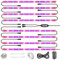 Relassy LED Pflanzenlampe, Vollspektrum LED Grow Lampe Pflanzenlicht Streifen mit Auto Timer 3H/6H/12H, Grow light LED Strips Pflanzenleuchte 4 Dimmbare Level für Zimmerpflanzen Gewächshaus (152 LEDs)