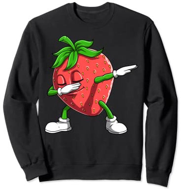 Dabbing Fresa Bailando Fresa Divertido Dab Fresa Sudadera