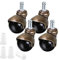 GAXQFEI 2 Griper Drehbare Möbel Kugelrollen Rolling Vintage Wheel Rollen Mit Sockel Messing Kugelrollen Für Schreibtisch Holzstuhl Kaffeeständer 4Er Pack
