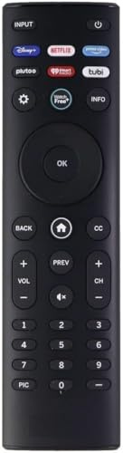 Amtone XRT140 Télécommande universelle pour tous les téléviseurs intelligents VIZIO avec applications Netflix Disney+ Pluto Tubi Iheart