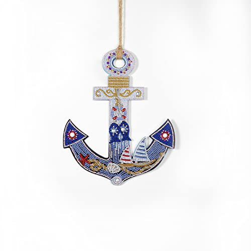 DCIDBEI Diamond Painting Schild Pirate Hook 20x28cm Piratenhaken Dekoschild Wanddeko Diamant Painting Türschild Hängeschild Hängedeko Basteln nach Zahlen Wandbild Anhänger Plakette