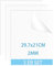 QEEYON 3 Pcs Hojas De Acrílico Transparente A4, 2mm Láminas De Plástico De Acrílico Transparente, Panel Acrílico Para Reemplazo De Vidrio, Letreros De Mesa, Caligrafía Y Pintura(29.7 x 21cm)