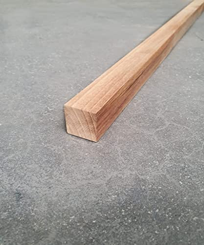 BioMaderas Asta in teak, continua, FSC 100%, larghezza 30 mm, spessore 30 mm, lunghezza 100 cm