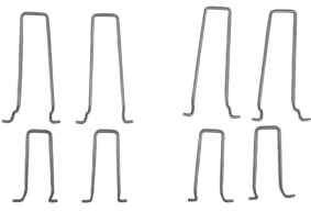 Nesbel - Spüren Sie die Reinheit? Blumenkastenhalter Pflanzkastenhalter für Doppelstab Gitter Gabionen Hochbeete, Set Größe:2 er Set